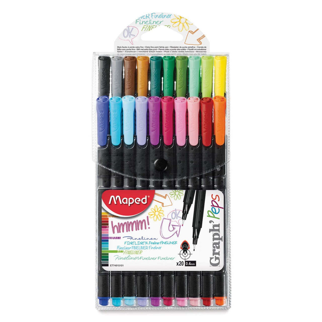 Maped Graph&#x27;Peps Fineliners - Set of 20